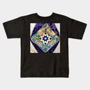 Colorful Square Mosaic Kids T-Shirt